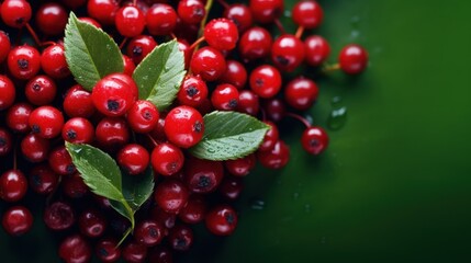 Aufkleber - cranberries in the shape of a heart.
