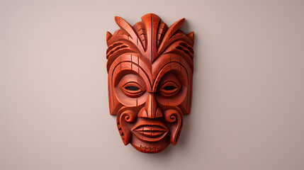 Carved wooden mask