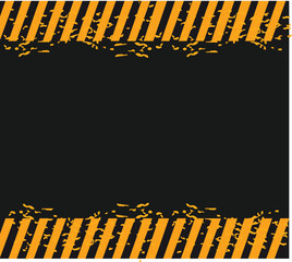 construction area caution industrial warning alert yellow and dark tape vector
