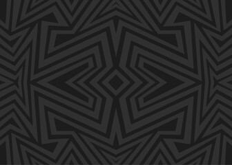 Poster - abstract background with reflective mosaic and geometric lines pattern. seamless aztec ornament