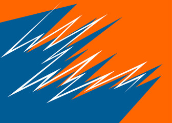 Poster - Abstract background with jagged zigzag line pattern and with some copy space area