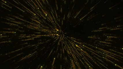 Poster - Animation with bright glowing flashes of rays. Motion. Bright flashes of rays on black background. Flashing bright beams of explosions on black background