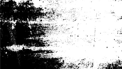 Wall Mural - Black grunge abstract rough retro vintage distress grunge texture overlay isolated png