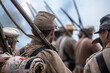 © PixilRay - Confederate troops lined up ready for battle