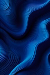 Abstract Blue Background, Color Design with Vector Ripples on a Dark Background | Generative AI