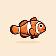 Clown Fish cute Vector Illustration