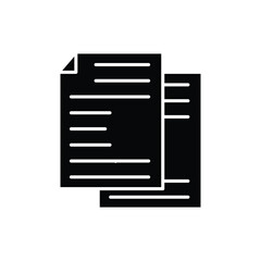 Poster -  File documents vector icon. filled flat sign, documents solid icon. Symbol on white background..eps