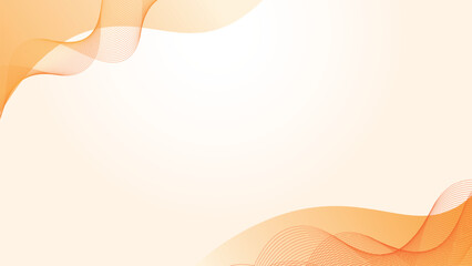 Poster - Abstract colorful orange curve background. dynamic orange background gradient, abstract creative scratch digital background, modern landing page concept vector, with line waves