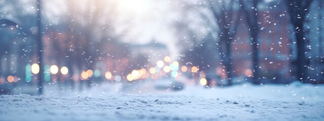 Wall Mural - winter landscape background, generative ai.