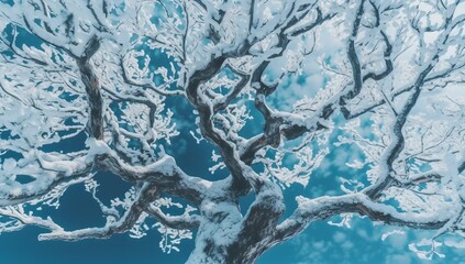 Wall Mural - winter landscape background, generative ai.