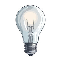 Sticker - light bulb vector design illustration