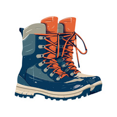 Sticker - uniform boots for hiking outdoors