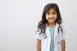 © sania - asian little child girl dressed as doctor