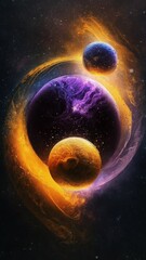 Wall Mural - planet in space