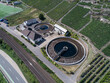 © CL-Medien - Aerial view of modern industrial sewage treatment plant beside the moselle river in germany