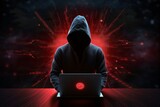 Fototapeta Konie - concept of cyber security vesus cyber attack/hacker
