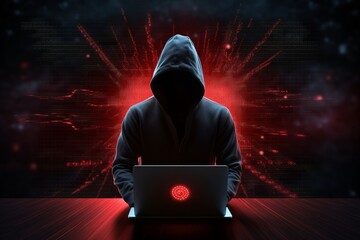 concept of cyber security vesus cyber attack/hacker