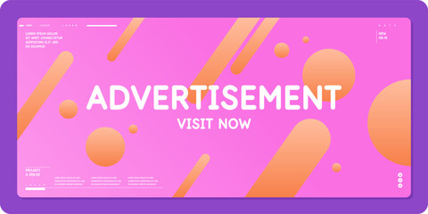 Poster - Composition with geometric shapes. Abstract background for design.