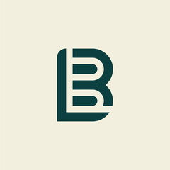 Letter BL or LB logo