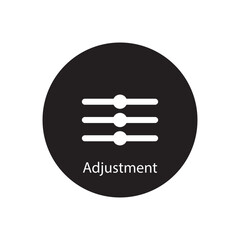 Wall Mural - adjustment icon vector