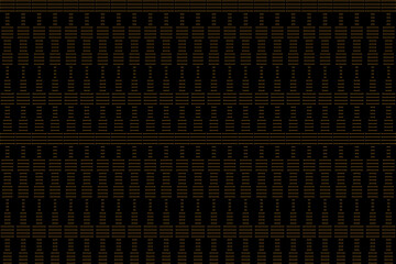 Wall Mural - Vertical of stripe patterm. Design lines gold on black background. Design print for illustration, textile, texture, wallpaper, background. Set 19