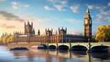 Fototapeta Fototapeta Londyn - Big Ben and Houses of parliament London