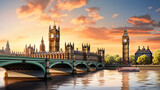 Fototapeta Big Ben - Big Ben and Houses of parliament London