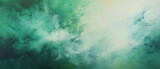 Fototapeta Abstrakcje - Zielone abstrakcyjne tło, obraz. Akryl malowany na płótnie. Sztuka nowoczesna. Atrament alkoholowy.