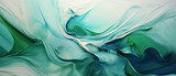 Fototapeta Abstrakcje - Zielone abstrakcyjne tło, obraz. Akryl malowany na płótnie. Sztuka nowoczesna. Warstwy i tekstura