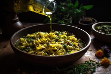 Sticker - pasta tossed with fresh herbs and oil