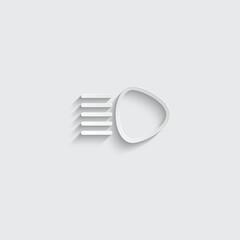 Poster - High beam car icon vector