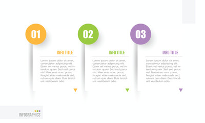 Vector Infographic label design template with number icons and 3 options or steps