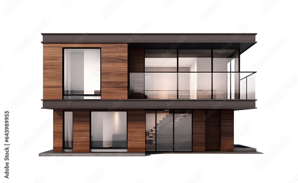 small house exterior design isolated on transparent background Stock ...