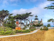 Point Pinos Lighthouse In Monterey, California USA