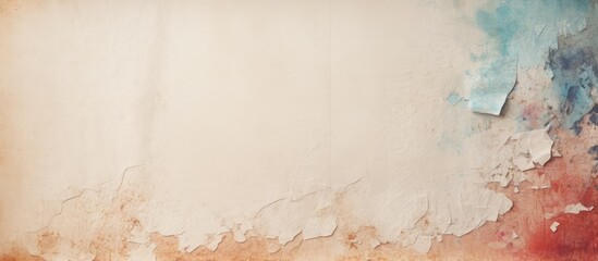 Aufkleber - Background with aged ripped texture and space for copying isolated pastel background Copy space