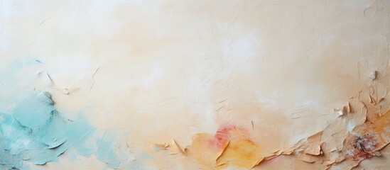 Aufkleber - Background with aged ripped texture and space for copying isolated pastel background Copy space