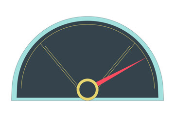 Poster - productivity speed scale flat line color isolated vector object. full potential. measurement. editab