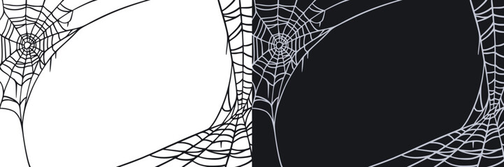 Wall Mural - Spider web for cards and background for Halloween