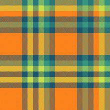 Seamless Texture Tartan Of Fabric Textile Pattern With A Plaid Vector Background Check.