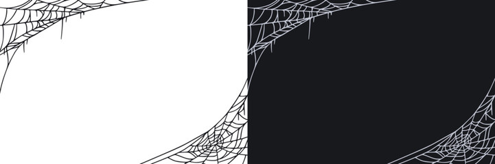 Wall Mural - Spider web vector background art