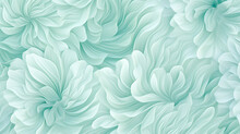 Soft Color Green Mint Background Floral Ornament Softcolor Delicate Shade Of Freshness