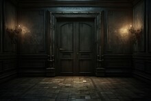 Open Door In Dark And Mysterious Style