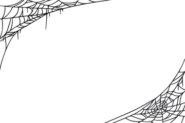 Wall Mural - Spider web for cards and background for Halloween october holidays