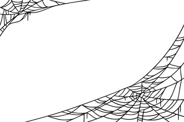 spider web for cards and background for halloween october holidays