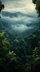 Poster - A lush green forest filled with lots of trees