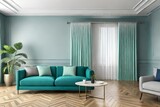 Fototapeta Przestrzenne - modern living room with sofa