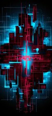 Wall Mural - Abstract background for iPhone made with Ai generative technology