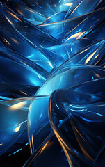 Wall Mural - curved colorful abstract background,created with generative ai tecnology.