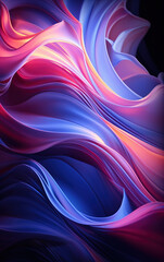 Wall Mural - curved colorful abstract background,created with generative ai tecnology.