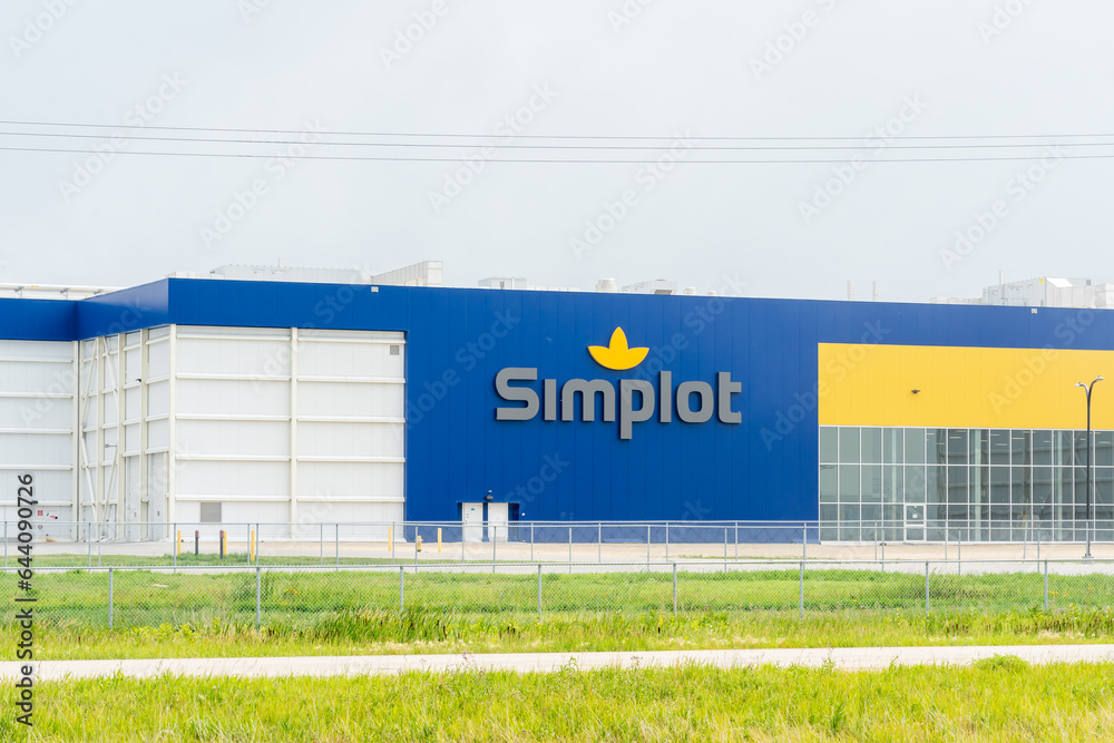 Simplot Potato Processing Plant in Portage la Prairie, MB, Canada